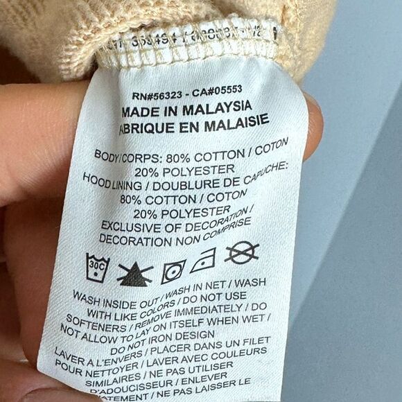 Jordan Women’s EYBL Basketball Essential Fleece Hoodie Loose fit Peach color - Picture 6 of 7